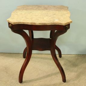 Marble Top End Table