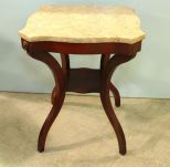 Marble Top End Table