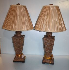 Pair of Contemporary Resin Table Lamps
