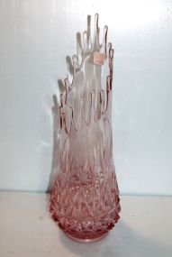 Large Pink Glass Vase