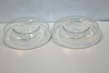 Two Clear Pyrex Bowls