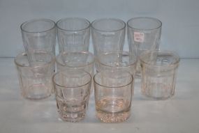 Ten Clear Glasses & Tumblers