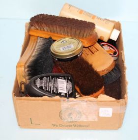 Box of Shoe Shine Supplies 