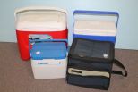 Two Coleman Ice Chests, Igloo Ice Chest & Ozark Trail Ice Chest 