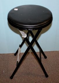 Folding Black Stool