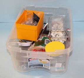 Plastic Box of Screws & Wire Nuts