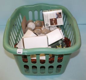 Clothes Hamper with Light Bulbs