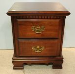 Two Drawer End Table