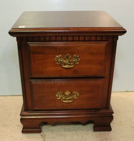 Two Drawer End Table