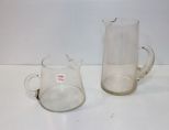 Two Glass Pitchers