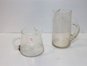 Two Glass Pitchers