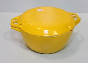 Denmark Yellow Enamel Covered Pot
