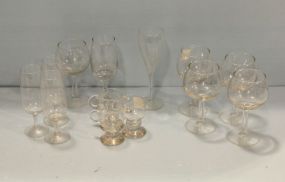 Approximately Thirty Pieces of Glass Stemware 