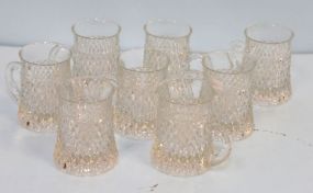 Eight Clear Mugs