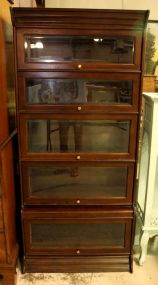 New Mahogany Five Stack Lawyers Bookcase