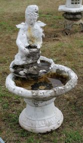 Concrete Fountain with Maiden