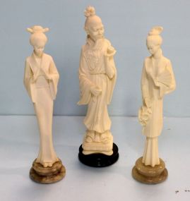 Three Italian Carved Oriental Figurines 