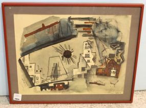 Watercolor Signed Marin