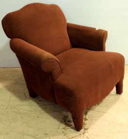 Maroon Upholstered Arm Chair