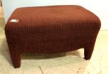 Maroon Upholstered Ottoman 