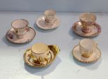 Five Assorted Cups & Saucers 