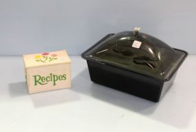 Bernard Plastic Food Server & Plastic Recipe Box