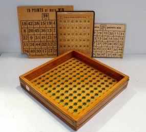 Wood Board Game with Cards 