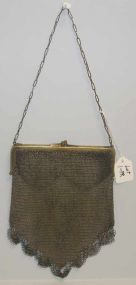 German Silver Mesh Purse