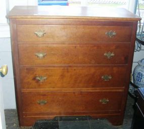 Cherry Large Four Drawer Chest of Drawers