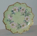 Bavaria Hand Painted Plate with Scalloped Edges