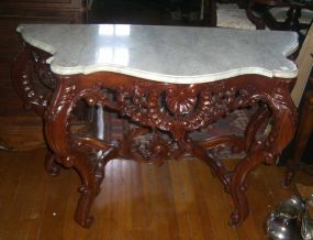 Marble Top Console Table