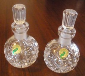 Pair of Waterford Perfume Bottles