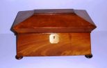 Mahogany Tea Caddy