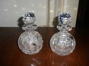 Pair of Glass Perfume Bottles