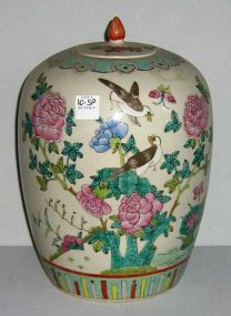 Oriental Ginger Jar with Birds