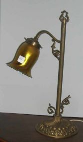 Metal Desk Lamp with Carnival Shade