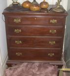 Mahogany four drawer chest of drawers