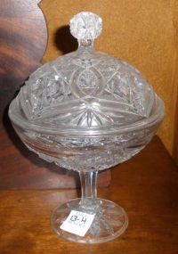 Pressed Glass Candy Dish