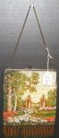 Victorian Beaded Purse w/English Garden Landscape and Gates