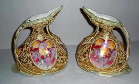 Pair of Nippon Moriage Ewers