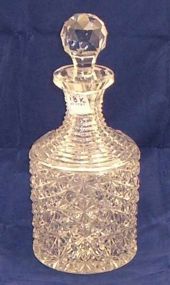 Cut glass decanter T. Russian pattern