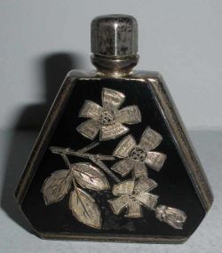 Mini Triangle Shaped Sterling Perfume Bottle