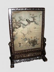 Oriental Mother of Pearl Fire Screen