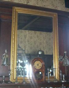 Gilt Frame Beveled Mirror