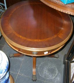 Mahogany Round Lamp Table