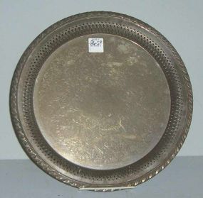 Oneida Silver Plate Round Tray