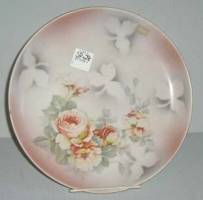 Dresden China Plate with Flowers
