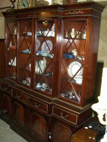 Mahogany Break Front w/Secretary