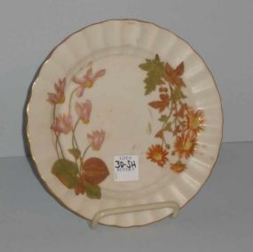 Hand Painted Worcester Plate