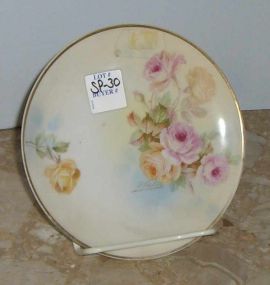 Prussia Royal Rudolstadt Plate with Roses